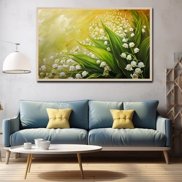 Tableau Avec Des Fleurs Peinture